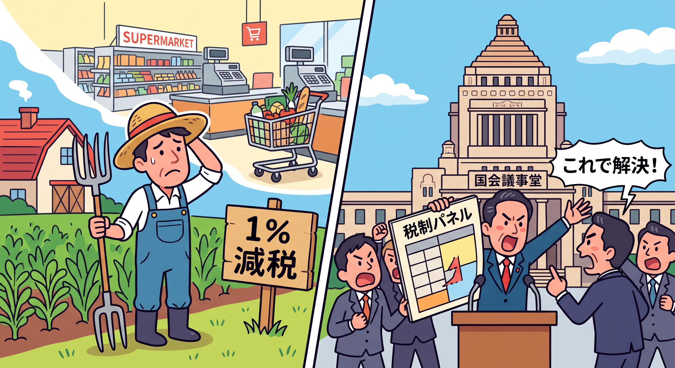 【消費税減税】食料品1%案で農家が大損？「離農促進」の懸念に総理は